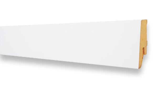 Podlahová lišta soklová Krono Original LK58 - bílá 9002 (2,4 m)
